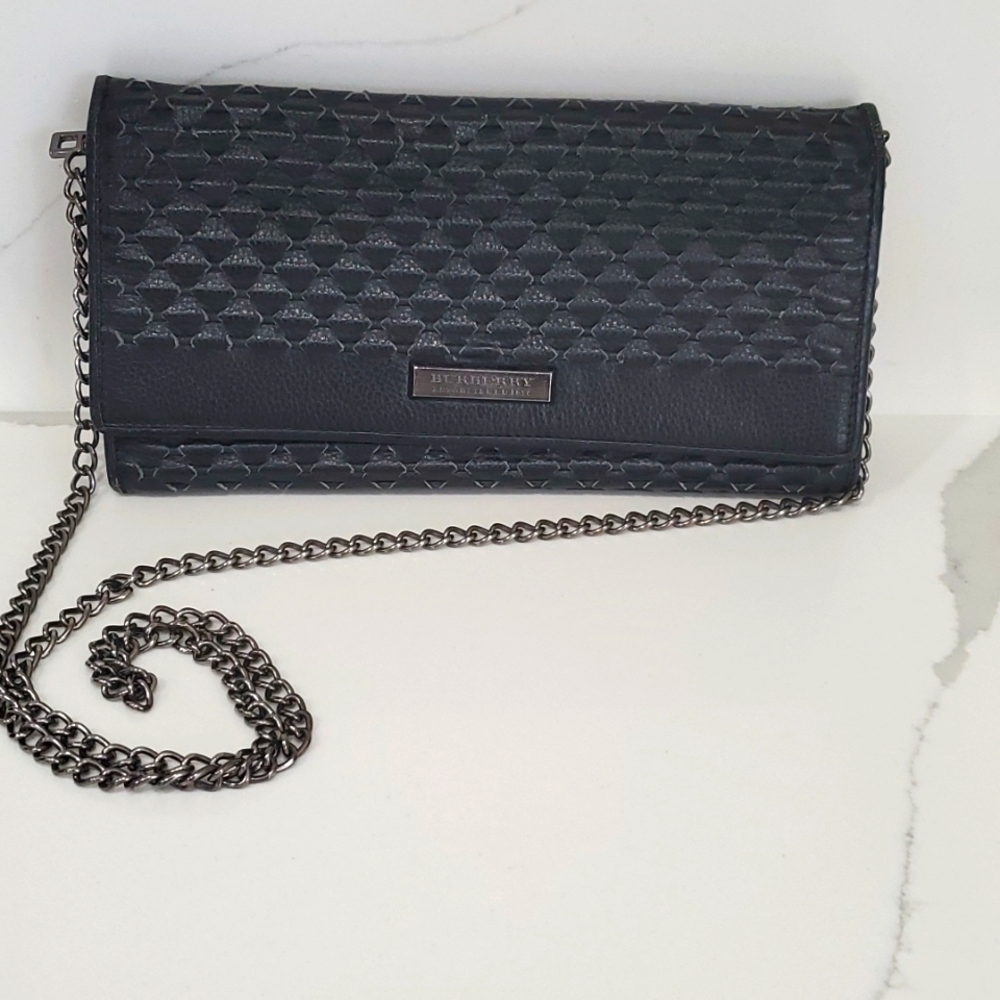 Authentic Burberry Black Evening bag